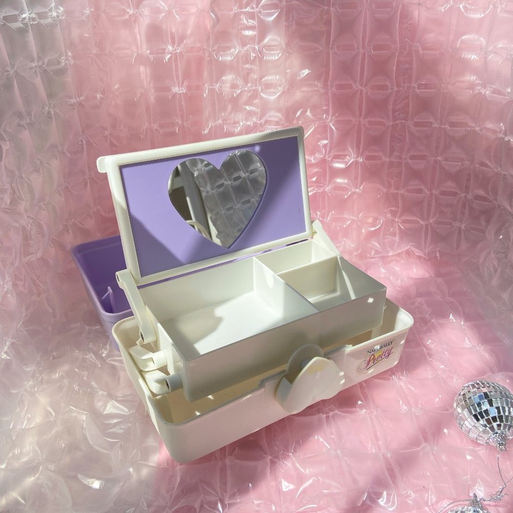 Lavender Heart Themed Caboodle